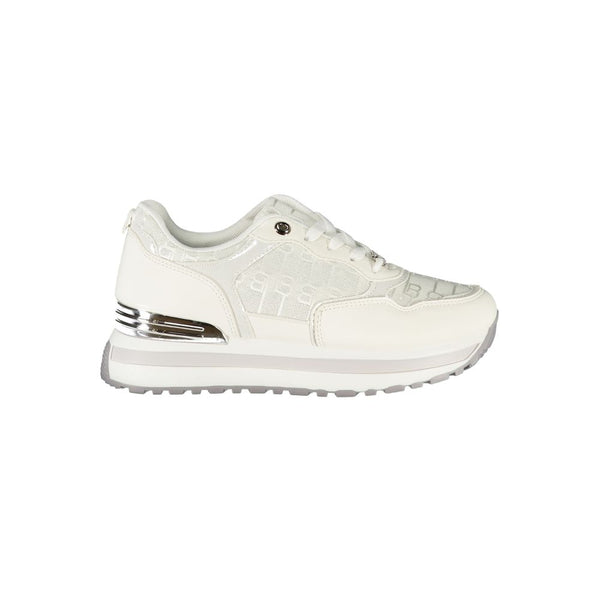 Weißer Polyester Damen Sneaker