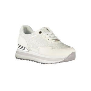 Weißer Polyester Damen Sneaker