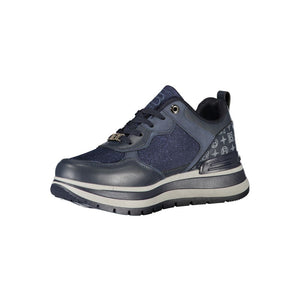 Blaue Polyester Damen Sneaker