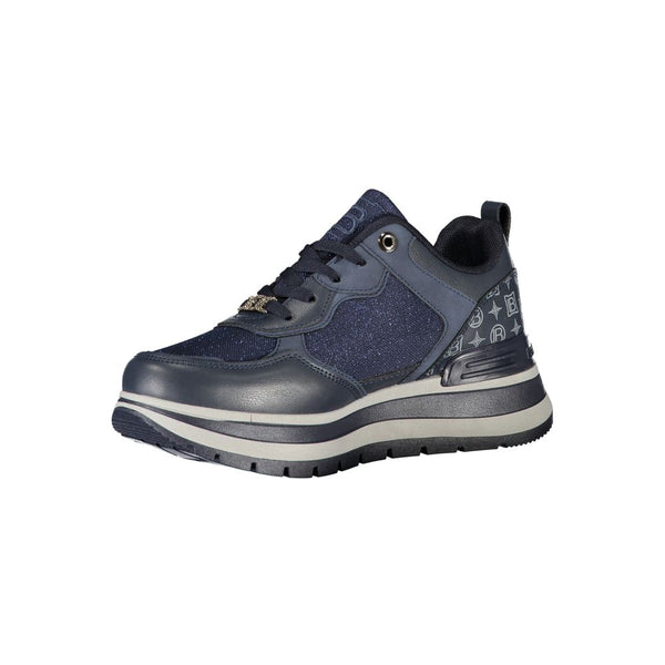 Blaue Polyester Damen Sneaker