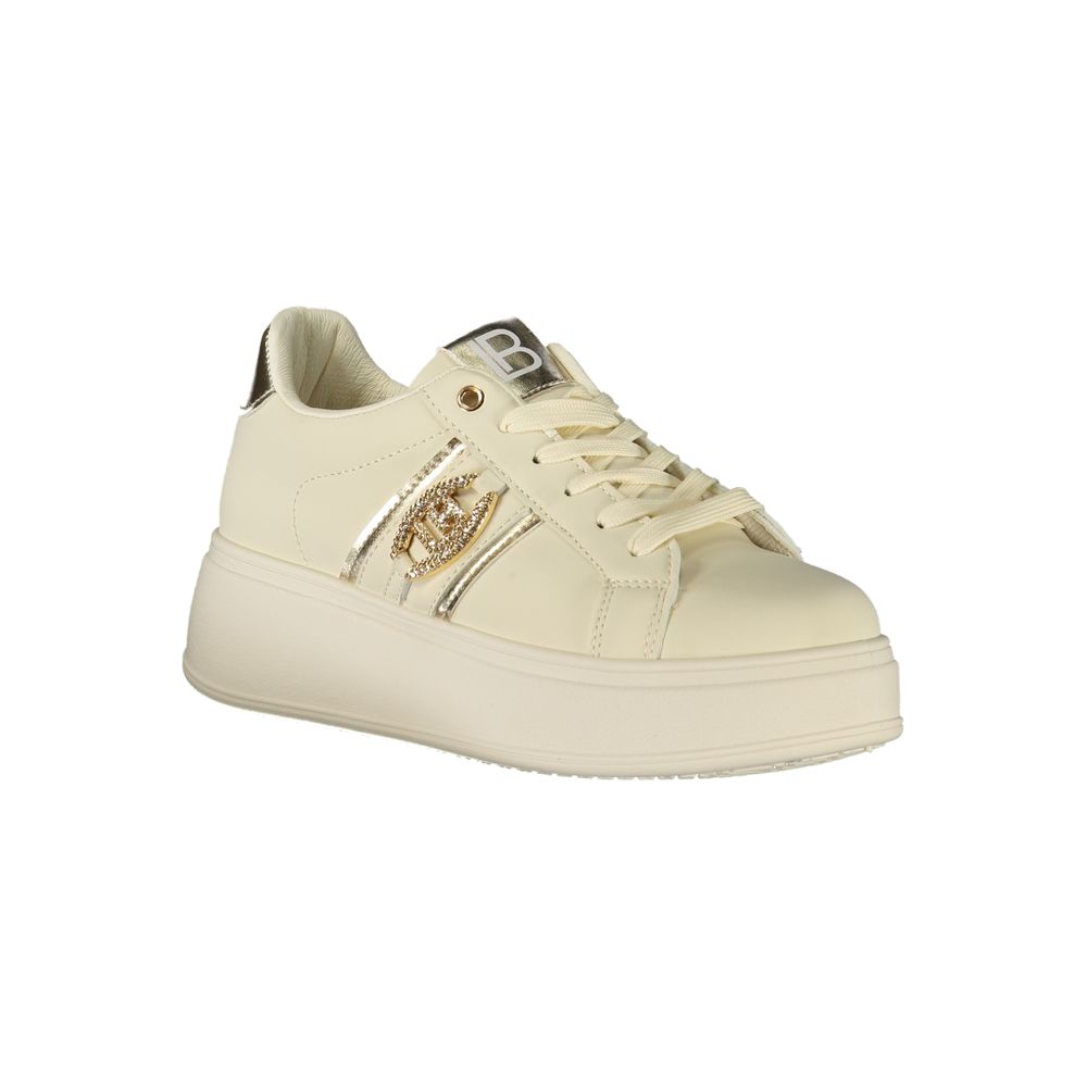 Beige Polyester Damen Sneaker