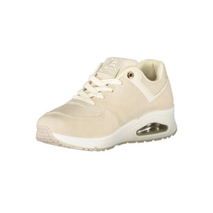 Beige Polyester Damen Sneaker