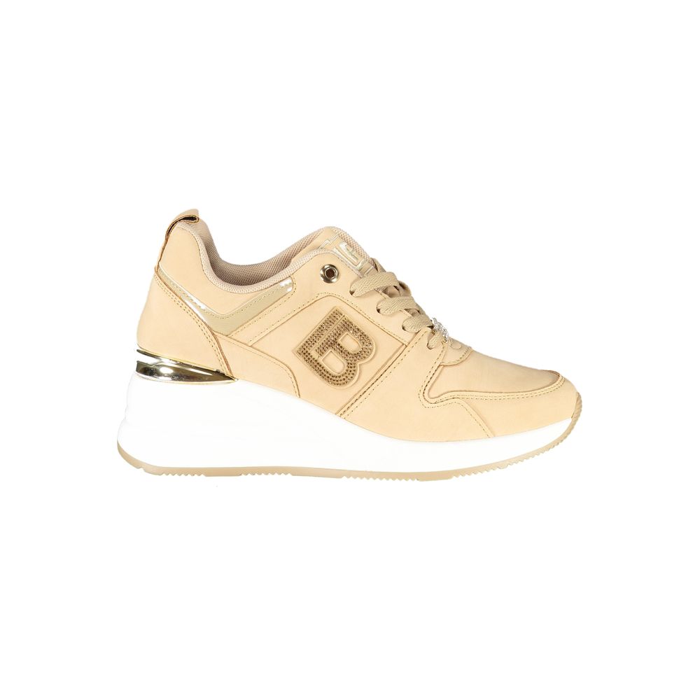 Beige Polyester Damen Sneaker