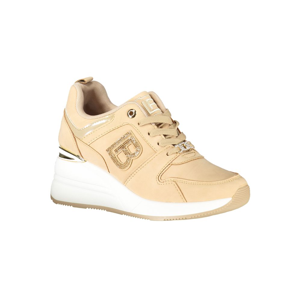 Beige Polyester Damen Sneaker