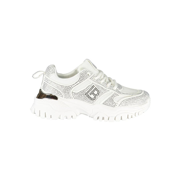 Weißer Polyester Damen Sneaker