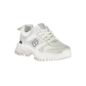 Weißer Polyester Damen Sneaker