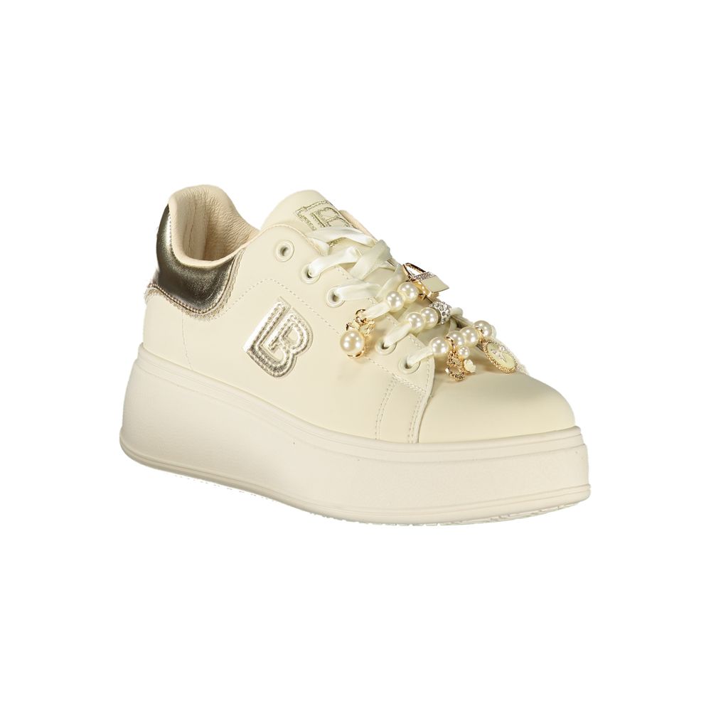 Beige Polyester Damen Sneaker