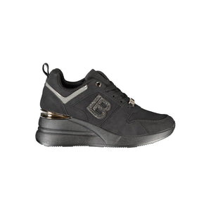 Schwarzer Polyester Damen Sneaker