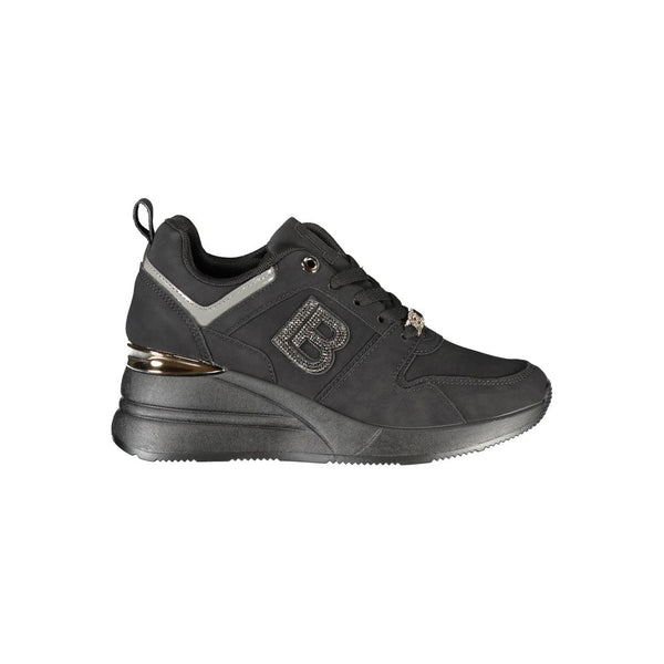 Schwarzer Polyester Damen Sneaker