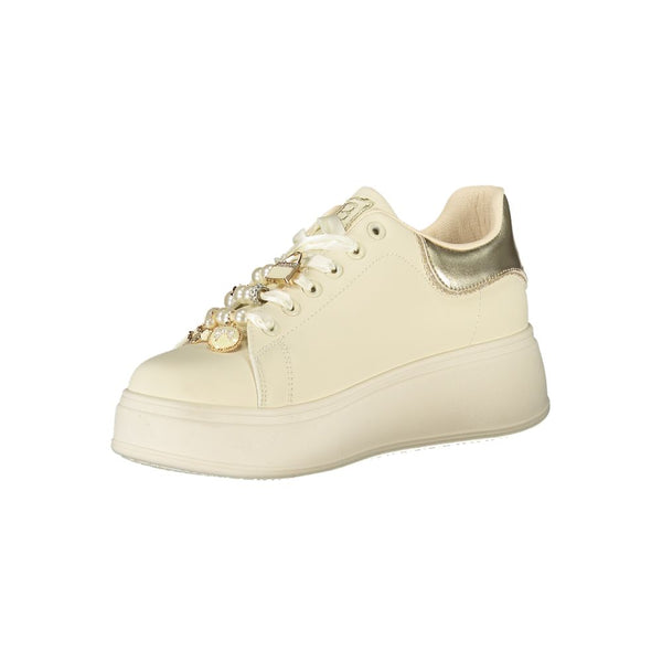 Beige Polyester Damen Sneaker
