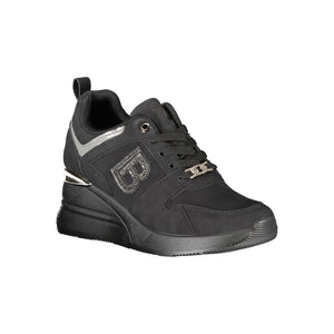Schwarzer Polyester Damen Sneaker