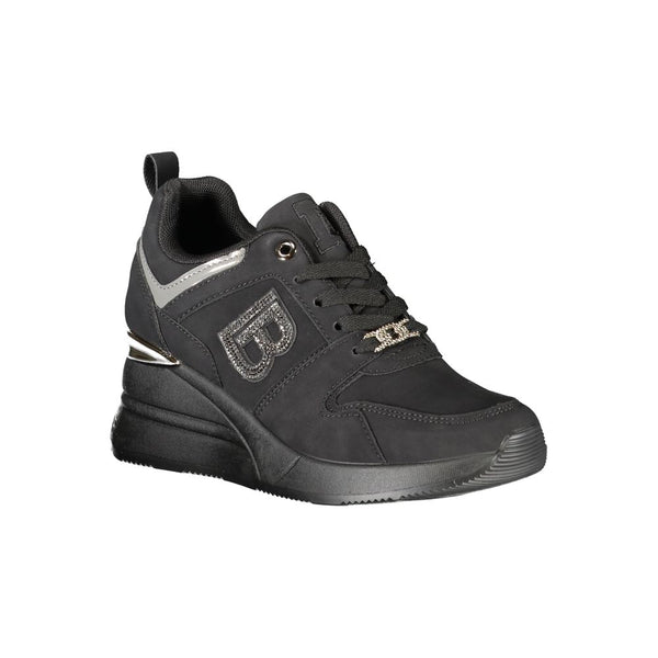 Schwarzer Polyester Damen Sneaker