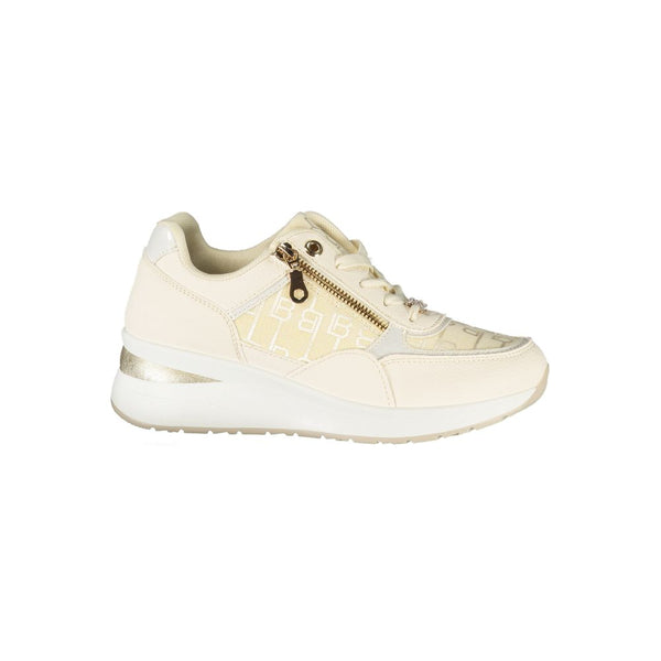 Weißer Polyester Damen Sneaker