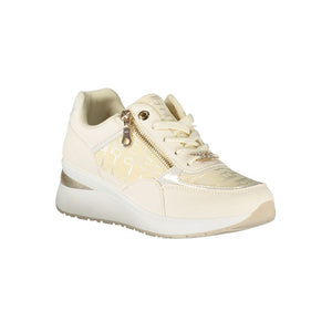 Weißer Polyester Damen Sneaker