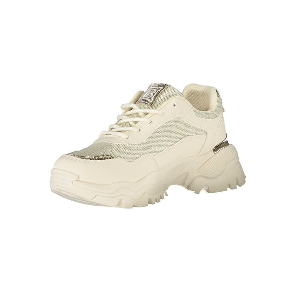 Beige Polyester Damen Sneaker