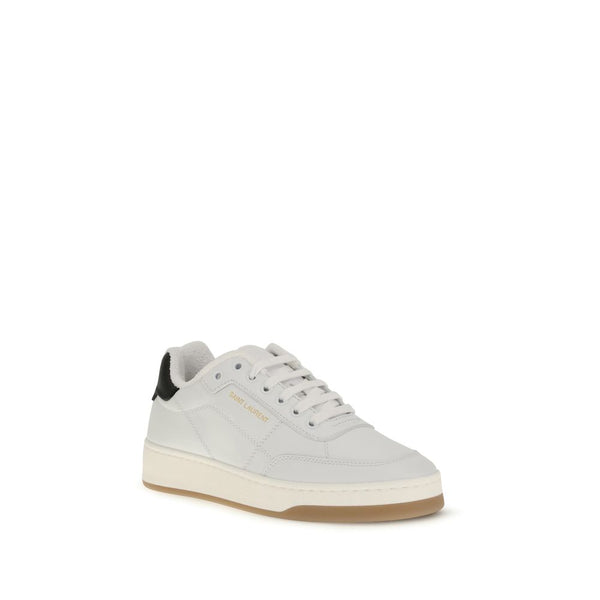 Weiße Kalbshaut Bos Taurus Sneakers mit niedrigem Schaft
