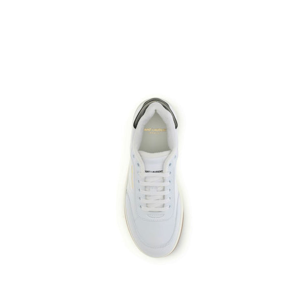 Weiße Kalbshaut Bos Taurus Sneakers mit niedrigem Schaft