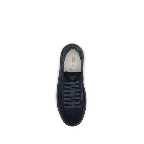 Sneaker Bos Taurus aus blauem Kalbsleder
