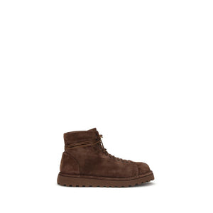Braune Kalbshaut Bos Taurus Schnürstiefel