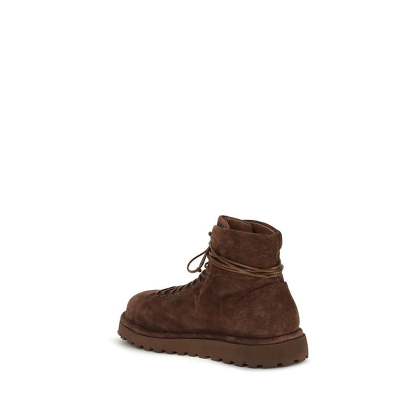 Braune Kalbshaut Bos Taurus Schnürstiefel