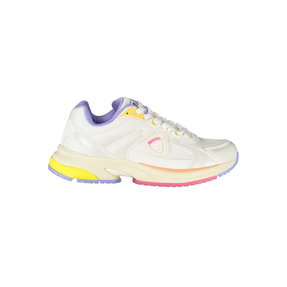 Sneaker aus weißem Polyester