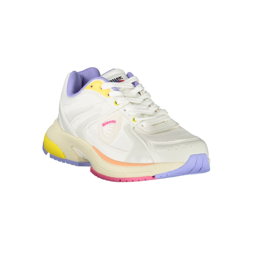Sneaker aus weißem Polyester