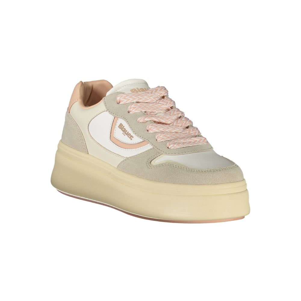 Sneaker aus weißem Polyester