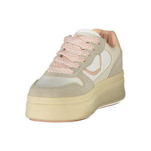 Sneaker aus weißem Polyester