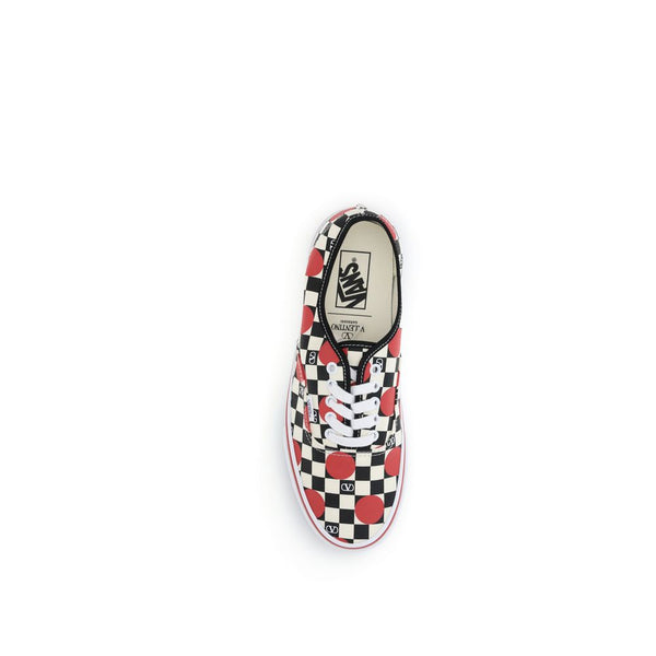 Bunte Baumwoll-Sneaker mit niedrigem Schaft