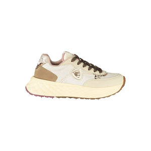 Beige Leder Damen Sneaker