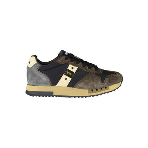 Blaue Leder Herren Sneaker