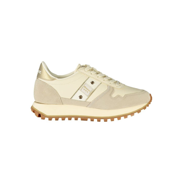 Beige Leder Damen Sneaker