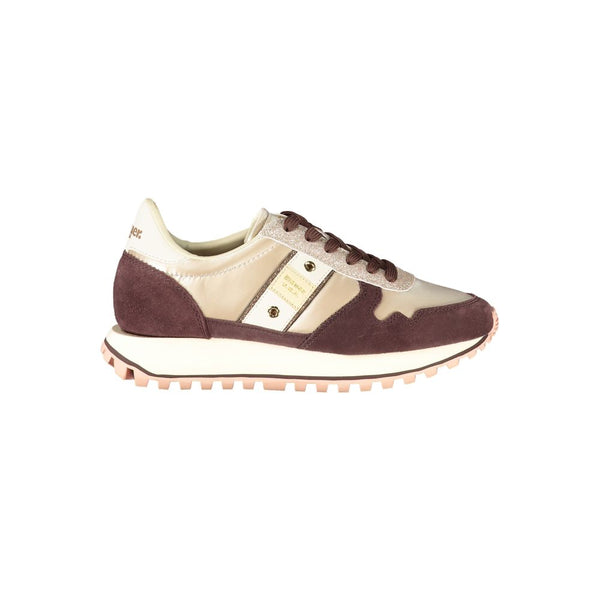 Beige Leder Damen Sneaker