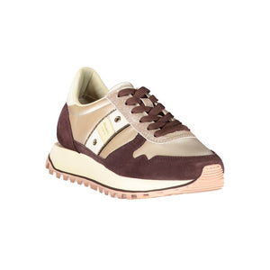 Beige Leder Damen Sneaker