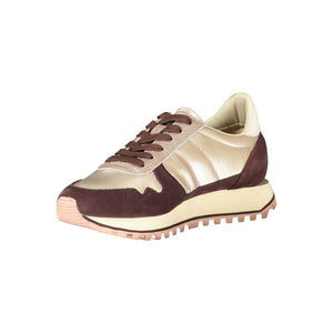 Beige Leder Damen Sneaker