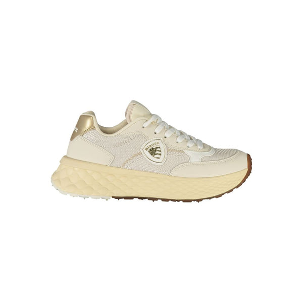 Beige Leder Damen Sneaker