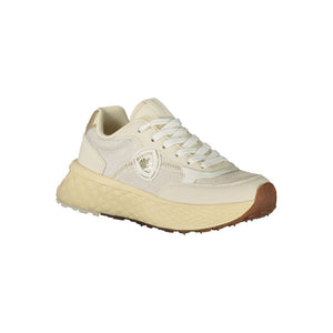 Beige Leder Damen Sneaker