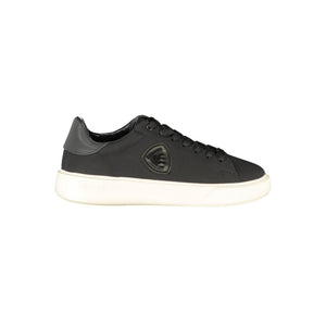 Schwarzes Leder Herren Sneaker