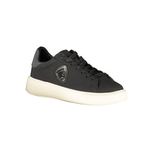Schwarzes Leder Herren Sneaker