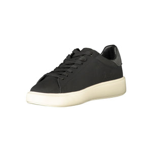 Schwarzes Leder Herren Sneaker