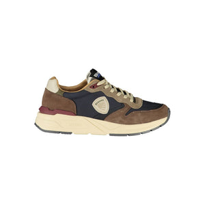 Blaue Leder Herren Sneaker