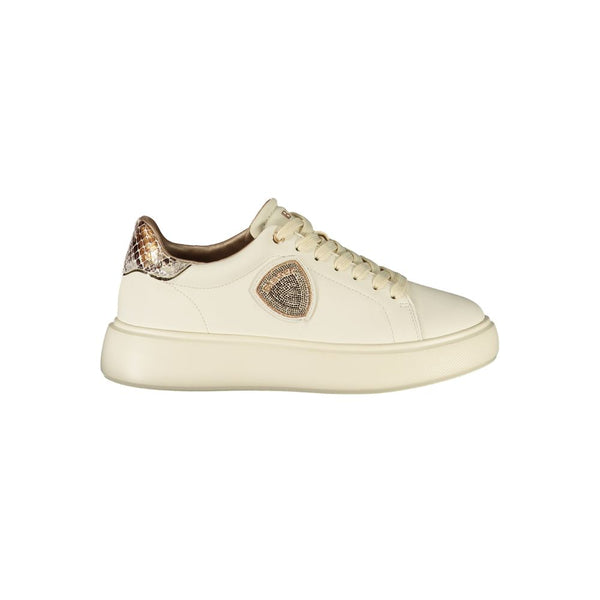 Beige Leder Damen Sneaker