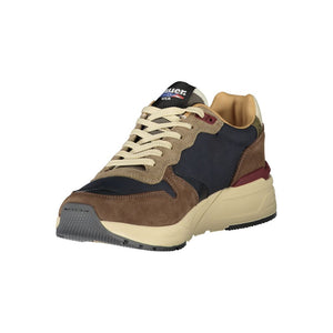 Blaue Leder Herren Sneaker