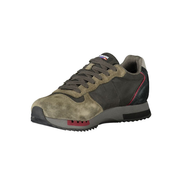 Schwarzes Leder Herren Sneaker