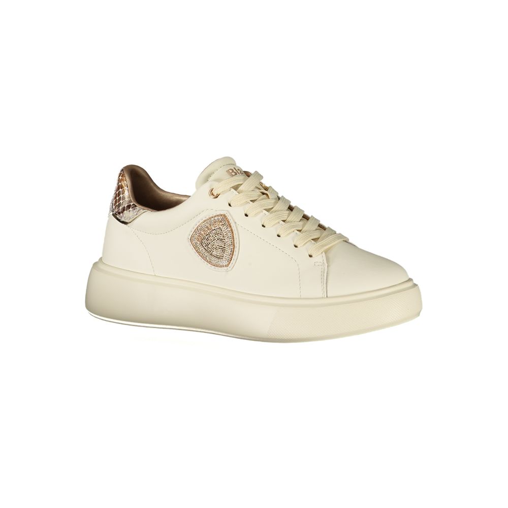 Beige Leder Damen Sneaker