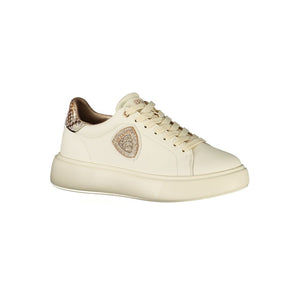 Beige Leder Damen Sneaker