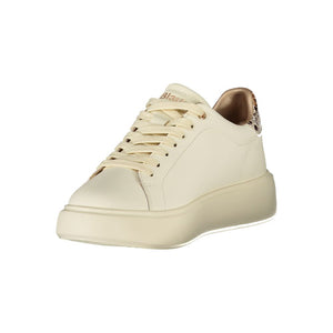 Beige Leder Damen Sneaker