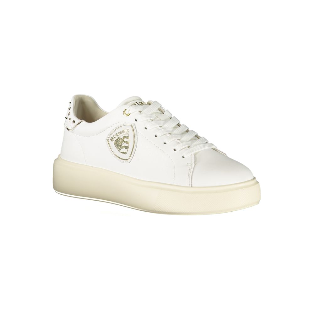 Weißes Leder Damen Sneaker