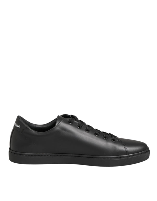 Schwarz Leder Kristall Herz Turnschuhe Schuhe