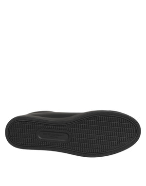Schwarz Leder Kristall Herz Turnschuhe Schuhe